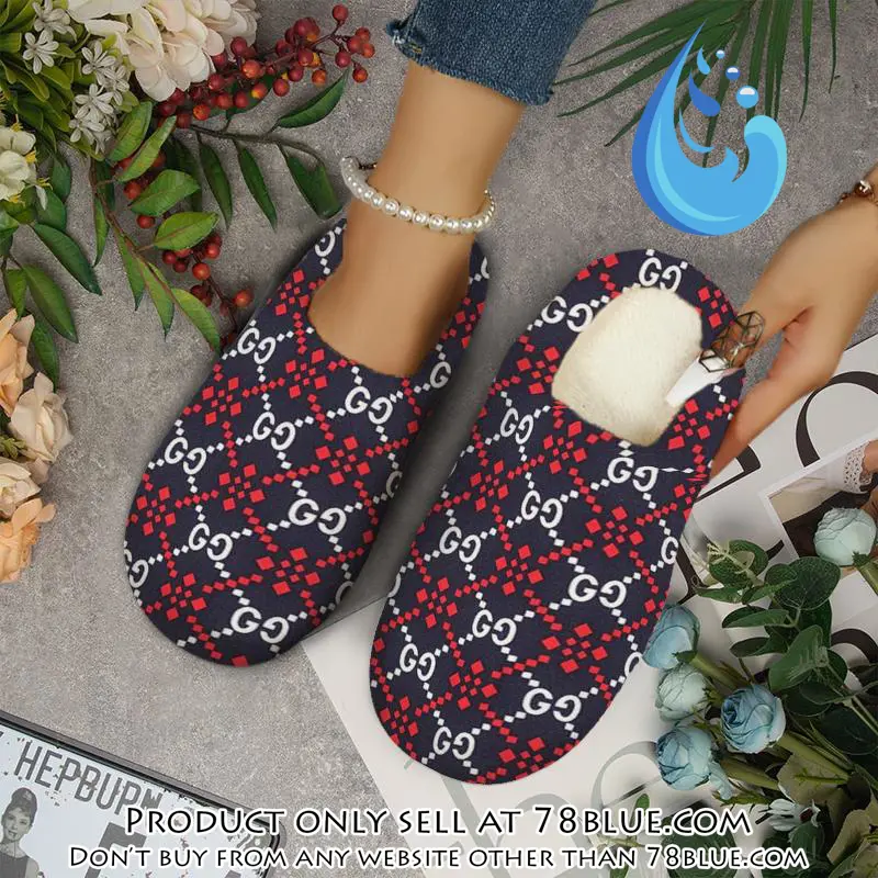 Gucci fleece slippers luxury inhouse slippers ihs1003 78b1503579